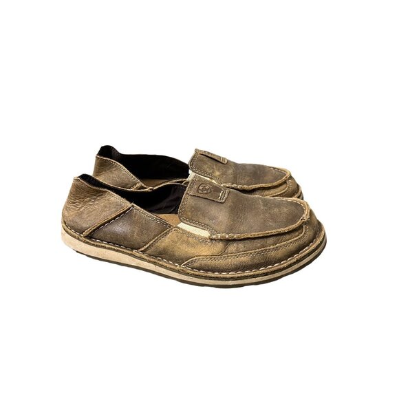 Ariat Mens Tan Leather Cruiser Slip On Casual Loafer Shoes Size 9 B main image 5